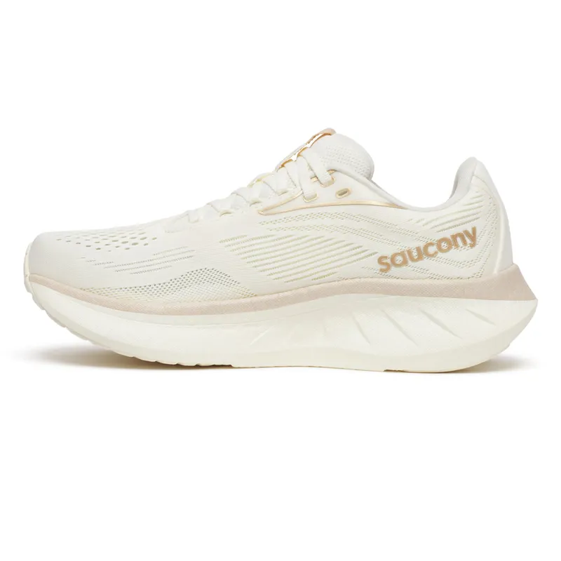 Saucony Ride 18 Womens Road Running Shoes - Vanilla - UK8-4