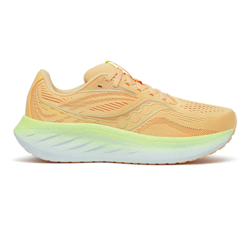 Saucony Ride 18 Womens Road Running Shoes - Peach Sunny