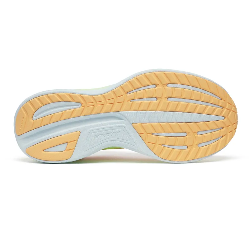 Saucony Ride 18 Womens Road Running Shoes - Peach Sunny-1