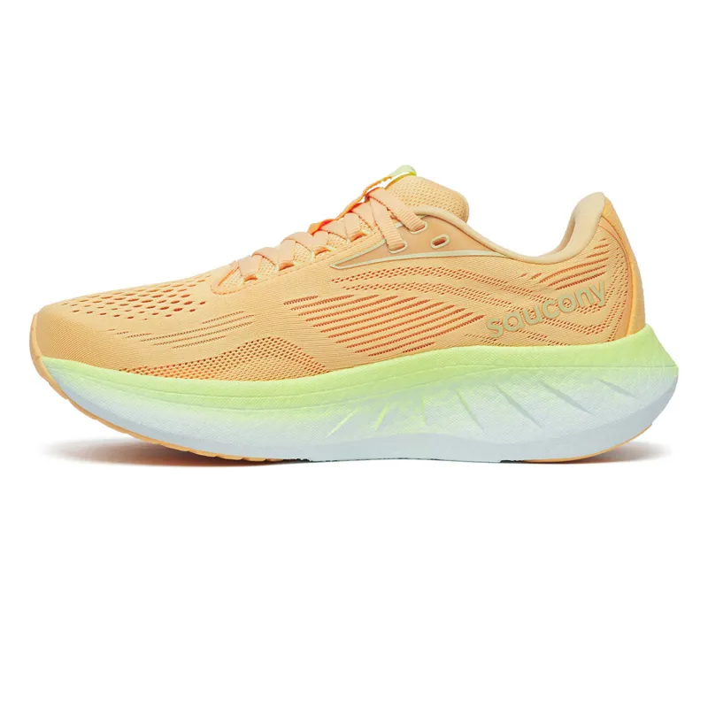 Saucony Ride 18 Womens Road Running Shoes - Peach Sunny-4
