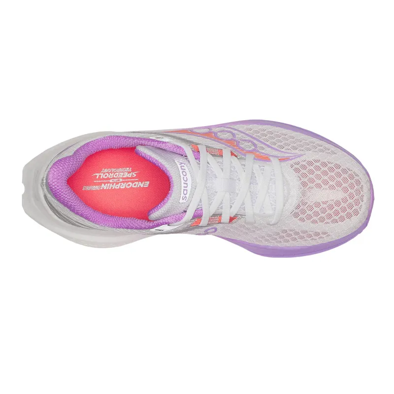 Saucony Endorphin Speed 5 Womens Road Running Shoes - White Crocus-2