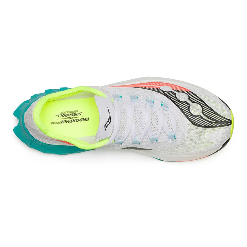 Saucony Endorphin Pro 4 Mens Carbon Plated Road Running Shoe - White Mutant-2