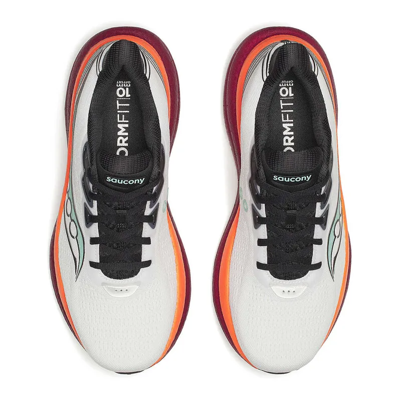 Saucony Triumph 23 Mens Road Running Shoes - White Crimson-2