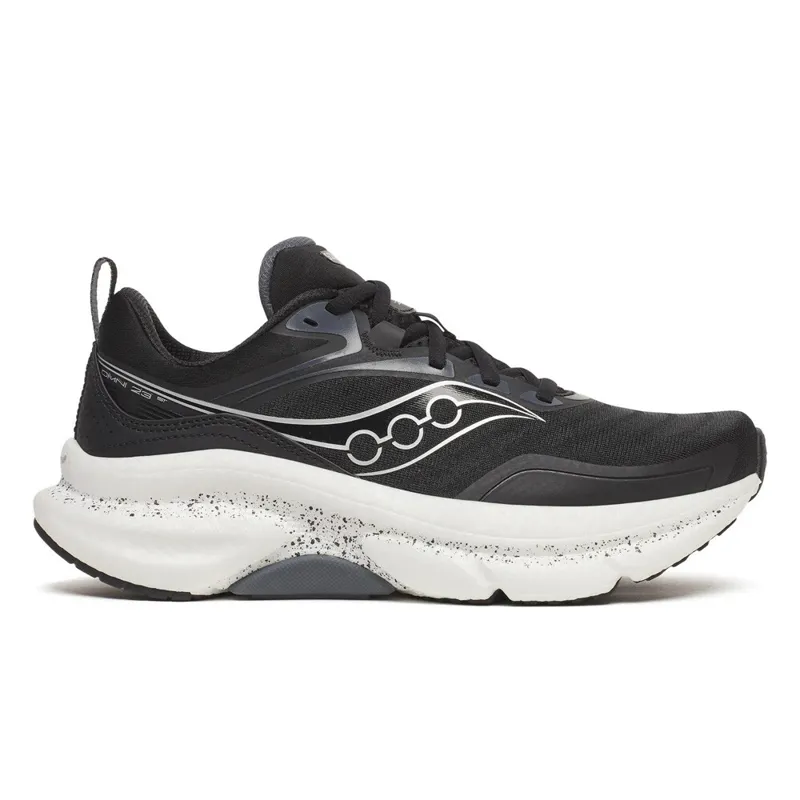 Saucony Omni 23 ST Women's Stability Road Running Shoes - Black Silver
