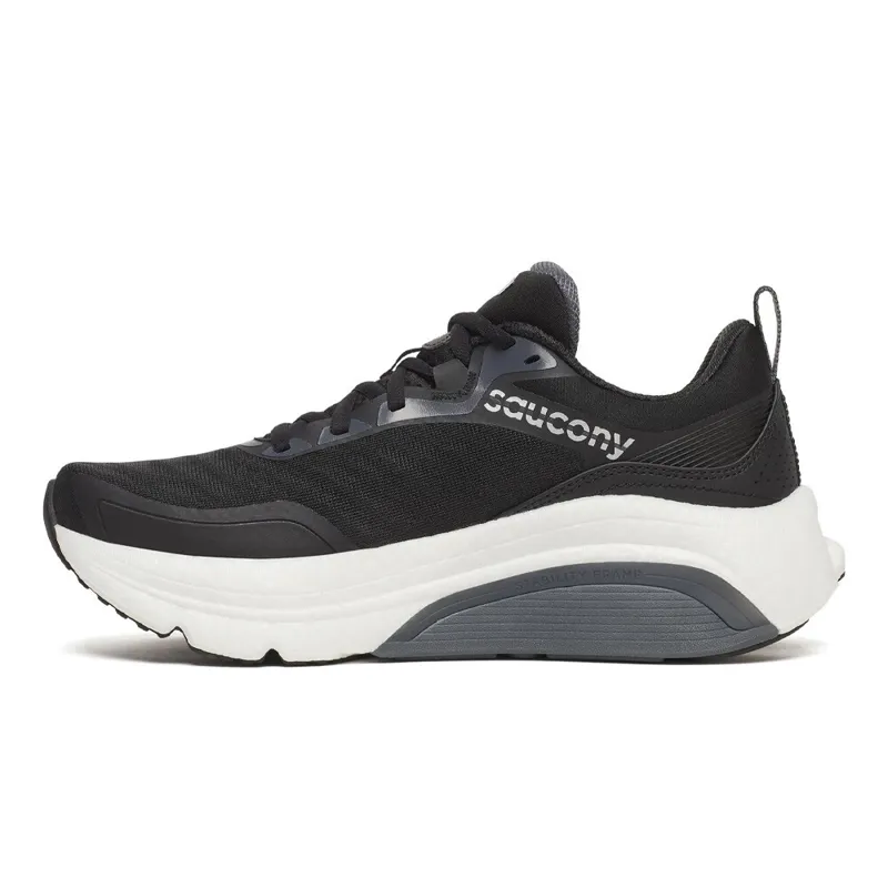 Saucony Omni 23 ST Women's Stability Road Running Shoes - Black Silver-5