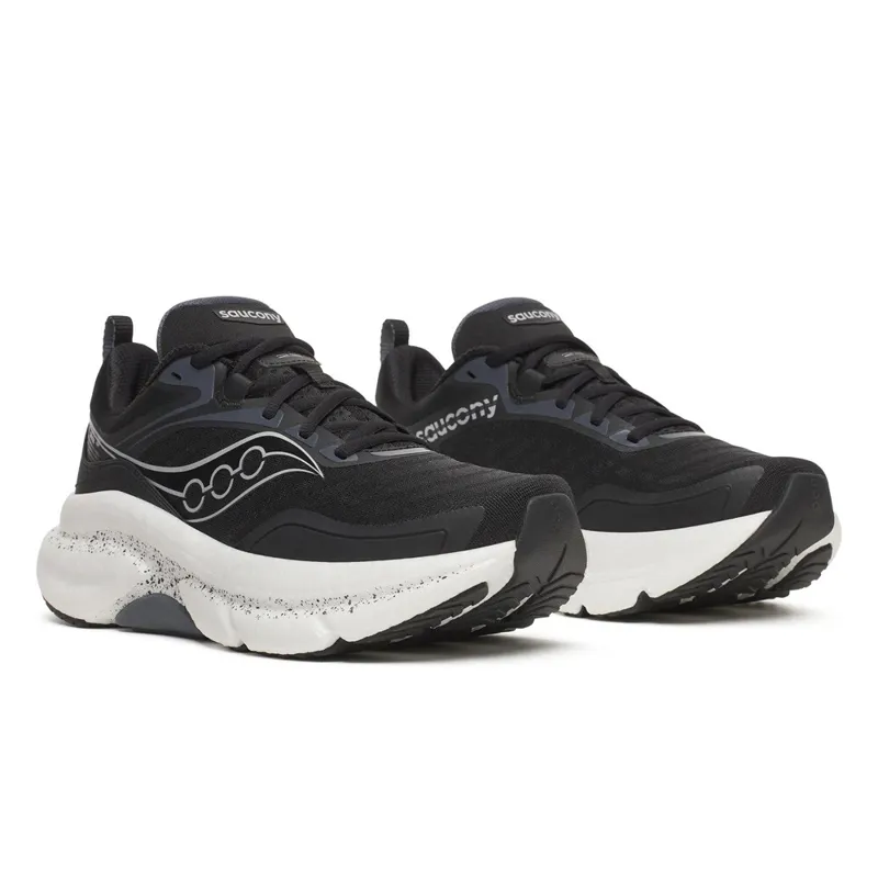 Saucony Omni 23 ST Women's Stability Road Running Shoes - Black Silver-4
