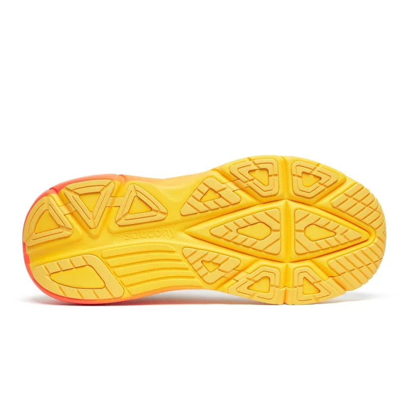 Saucony Guide 19 Mens Supportive Road Running Shoe - Ivory Fire-1