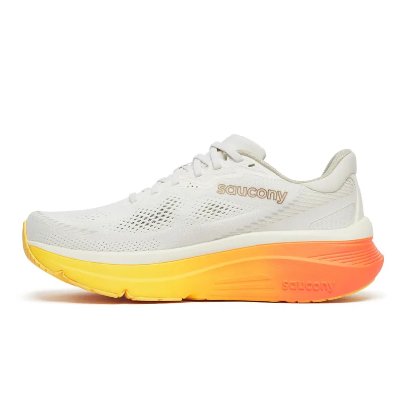 Saucony Guide 19 Mens Supportive Road Running Shoe - Ivory Fire-5