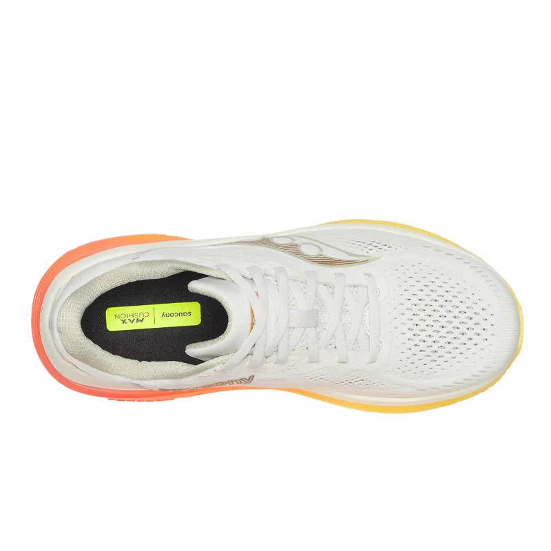 Saucony Guide 19 Mens Supportive Road Running Shoe - Ivory Fire-2