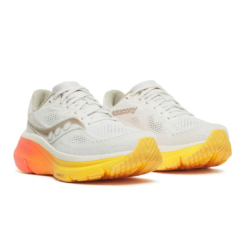 Saucony Guide 19 Mens Supportive Road Running Shoe - Ivory Fire-3
