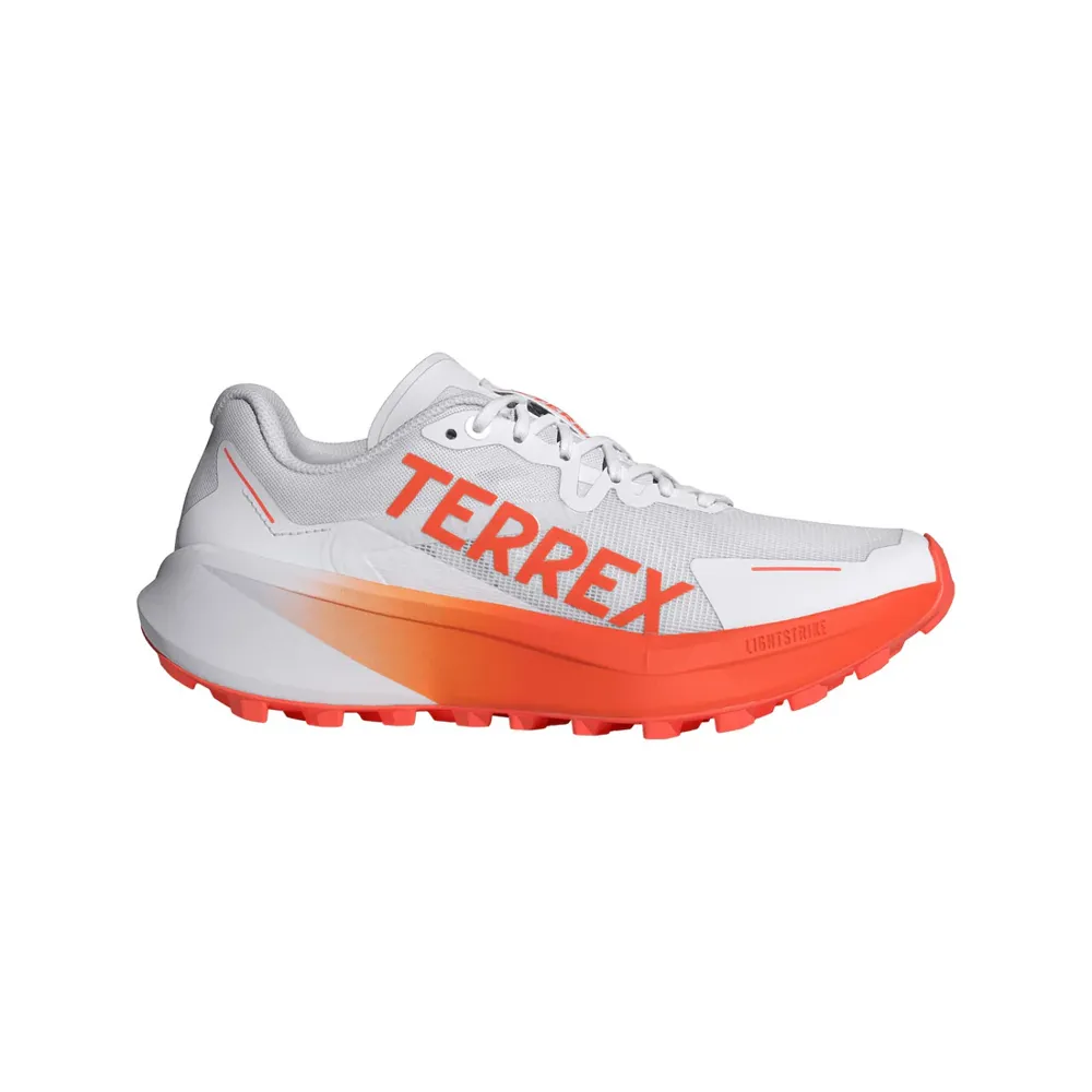 Adidas Terrex Agravic 3 Womens Trail Running Shoes - Cloud White Lucid Orange 5.5 UK