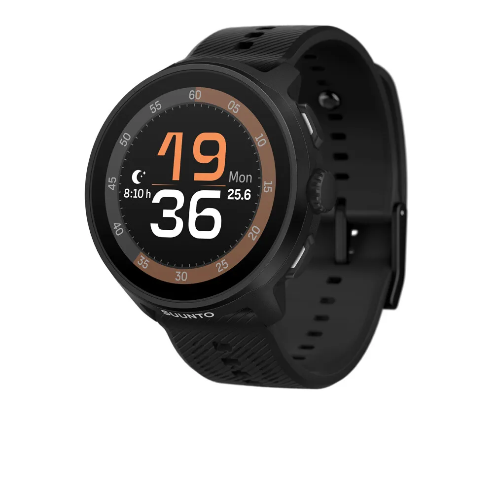 Suunto Run GPS Running Watch Silicone Strap - All Black