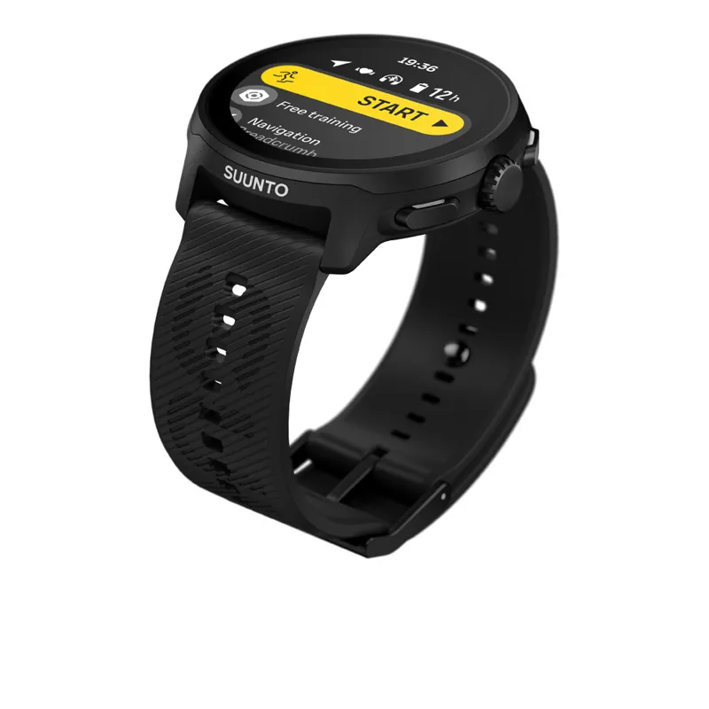 Suunto Run GPS Running Watch Silicone Strap - All Black-3