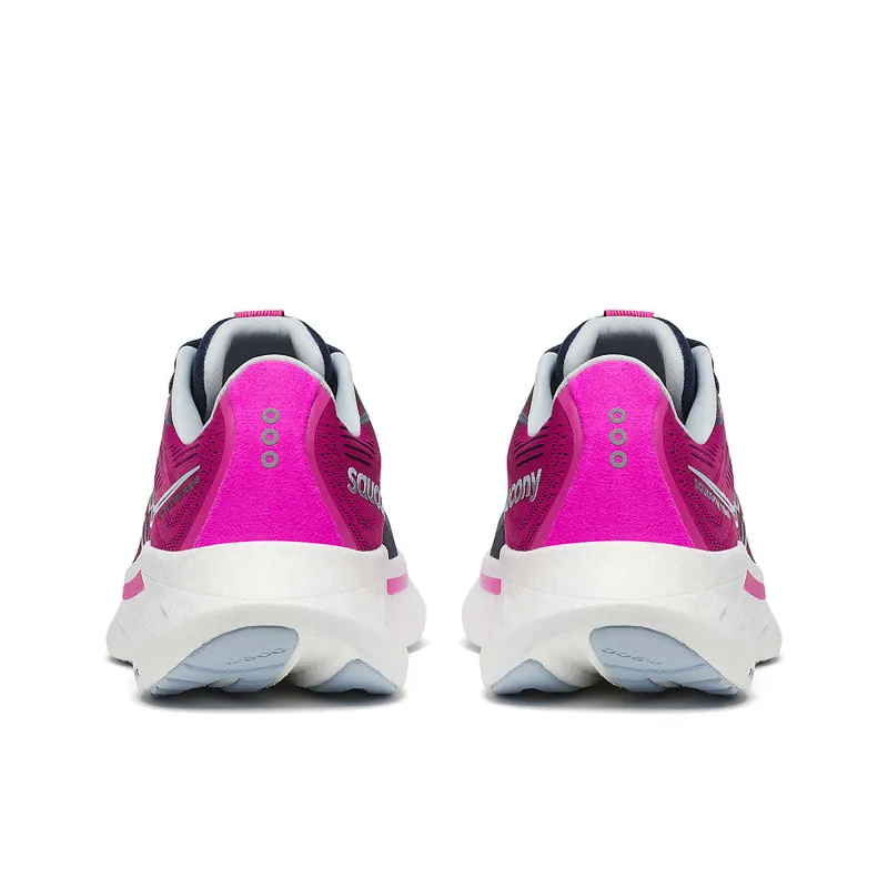 Saucony Ride 18 Womens Road Running Shoe Navy/Fuchsia-3