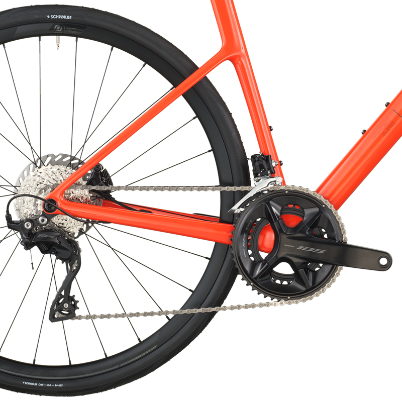 Scott Addict 50 Carbon Road Bike in Flame Orange-3
