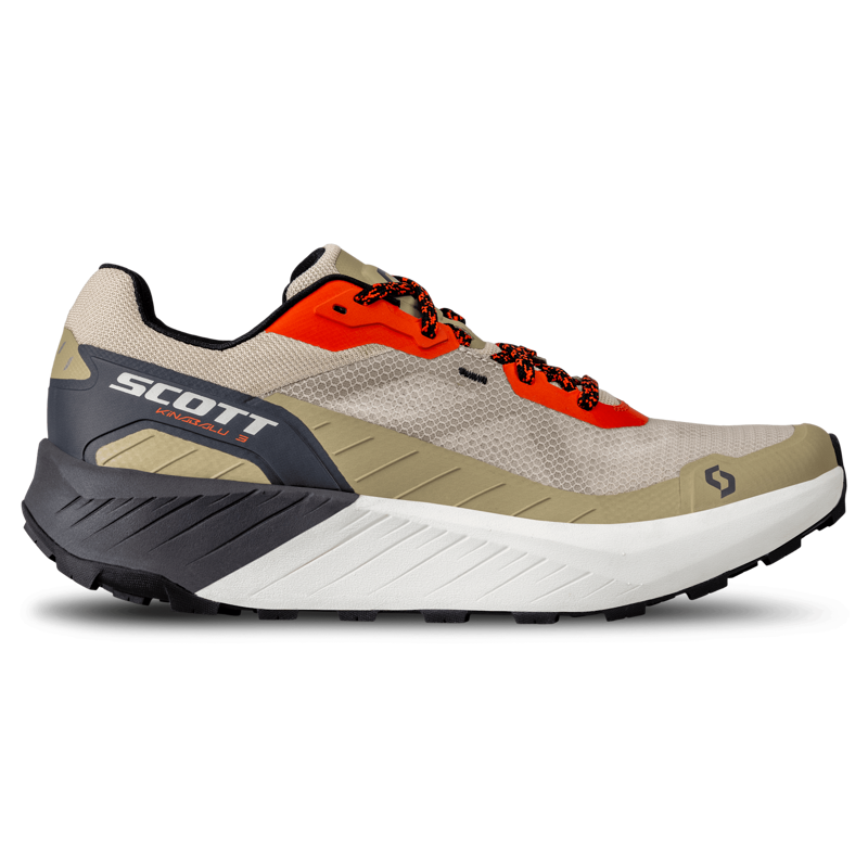 Scott Kinabalu 3 Trail Running Shoes Toast Beige Glow Red-2