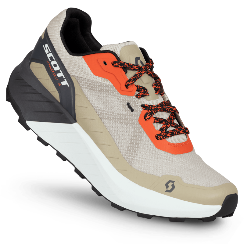 Scott Kinabalu 3 Trail Running Shoes Toast Beige Glow Red