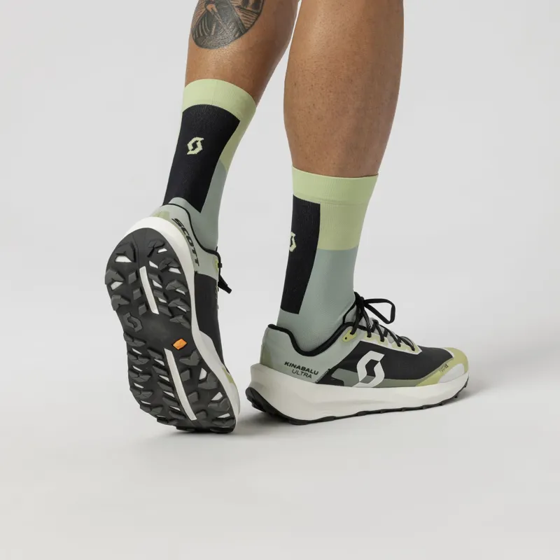 Scott Kinabalu Ultra Trail Running Shoe Acid Yellow Spray Grey-7