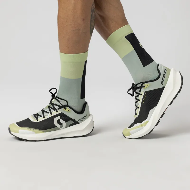 Scott Kinabalu Ultra Trail Running Shoe Acid Yellow Spray Grey-8