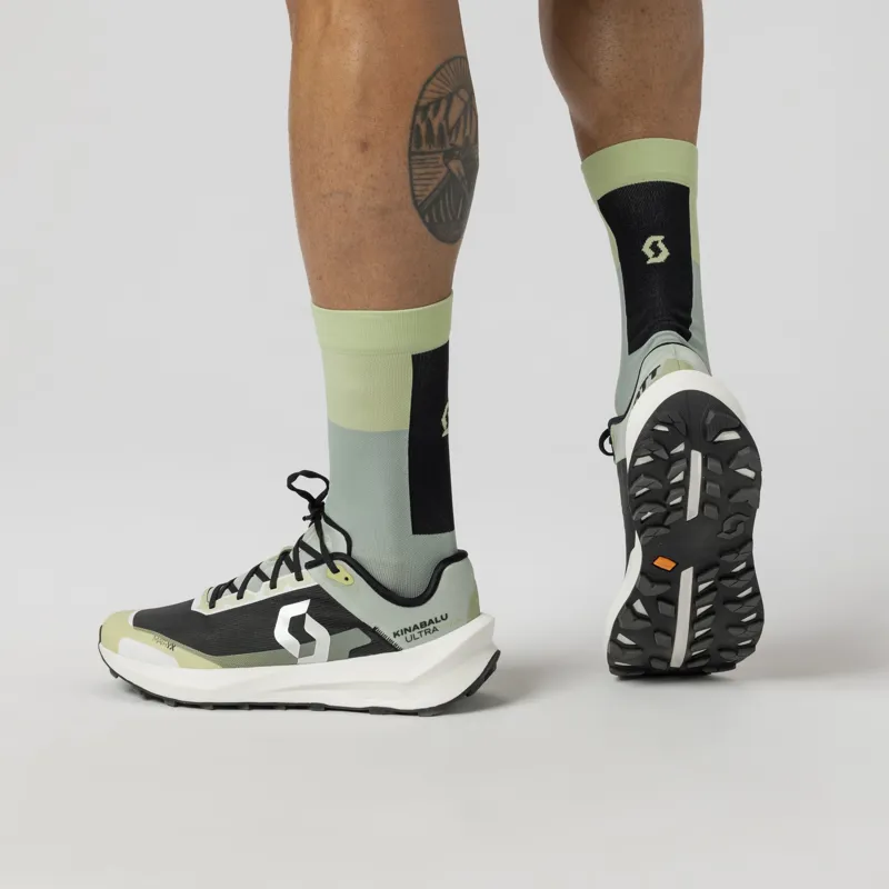 Scott Kinabalu Ultra Trail Running Shoe Acid Yellow Spray Grey-9