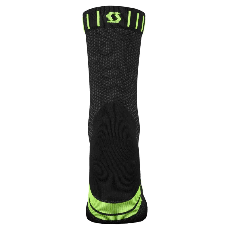 Scott RC Running Crew Sock Black Yellow-1