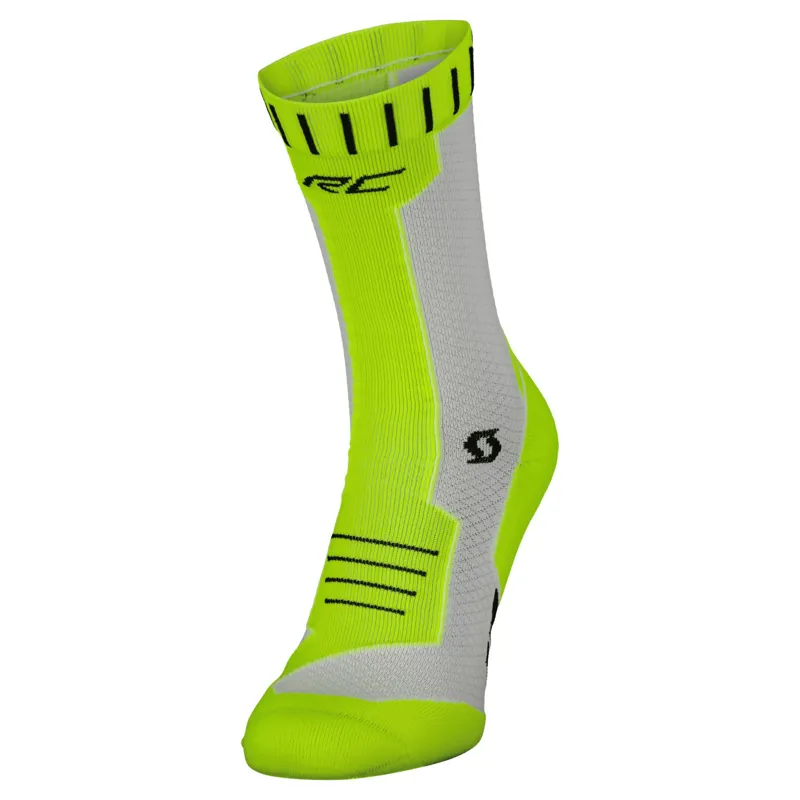 Scott RC Running Crew Sock Yellow White