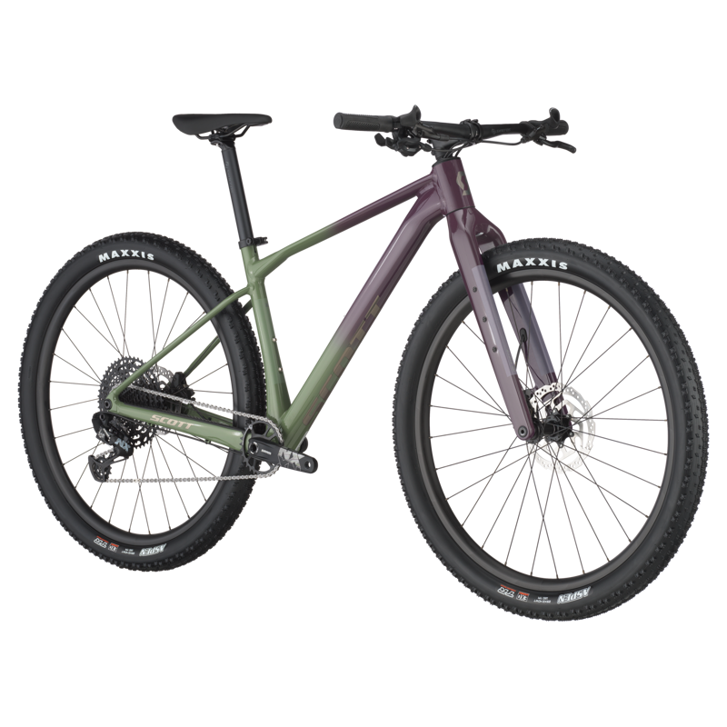 2025 Scott Scale Gravel 20 olivine green / Blackberry Purple Flat Bar Gravel Bike-1