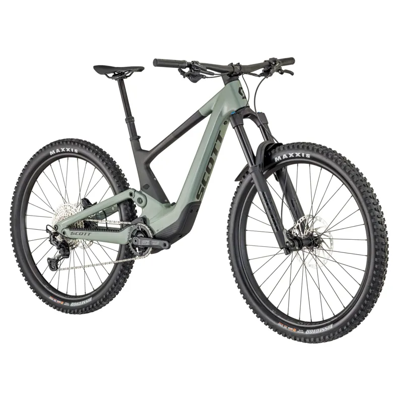Scott Voltage eRIDE 910 Full Suspension Electric Bike Green-1