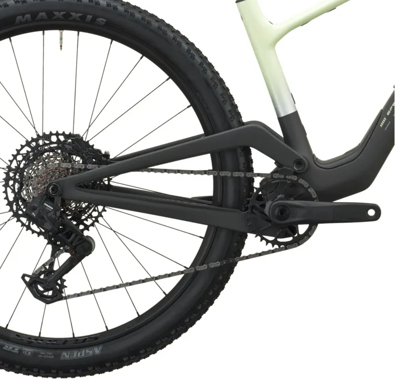 2027 Scott Spark RC Team Mountain Bike - Cream Green Carbon Black-3