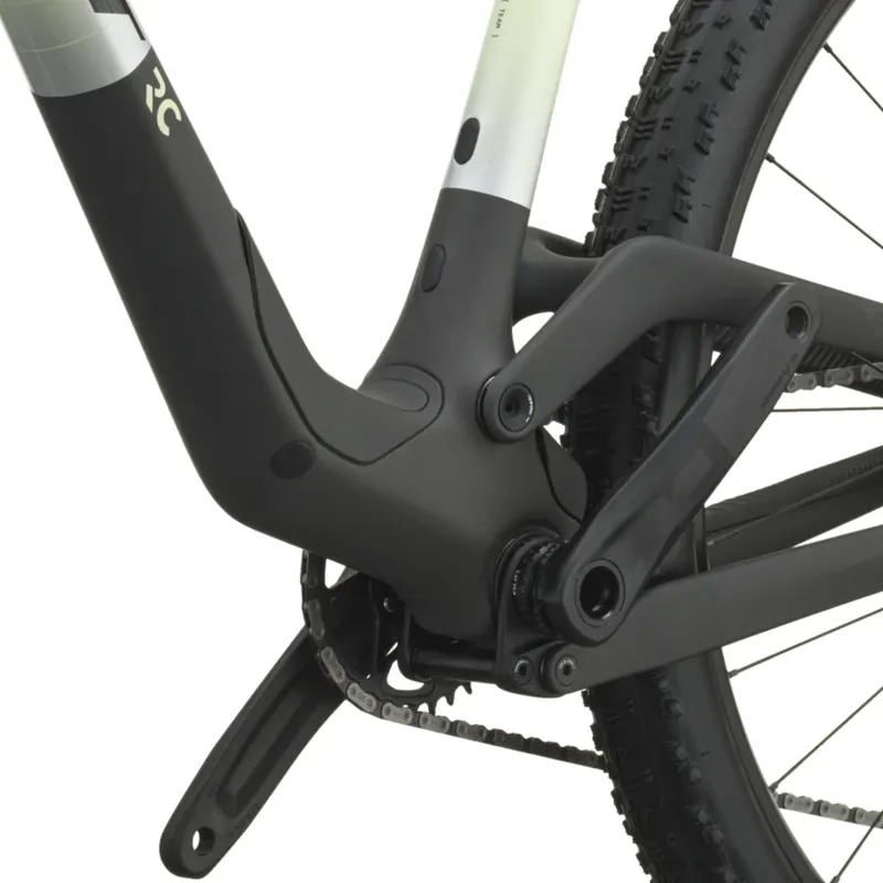 2027 Scott Spark RC Team Mountain Bike - Cream Green Carbon Black-2