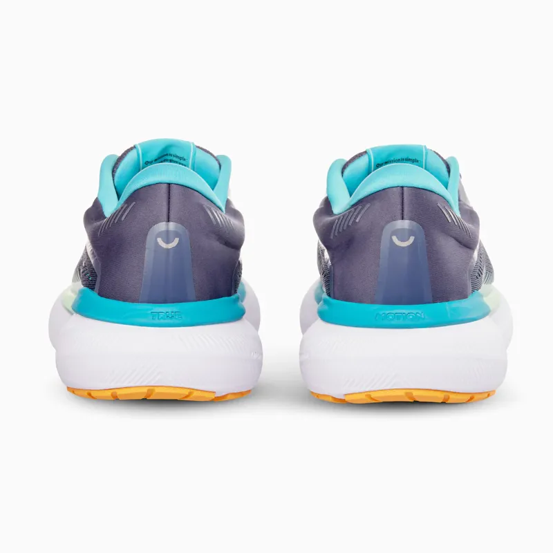 True Motion U-TECH Aion 3 Womens Road Running Shoes - Blue Bluebird Orange-2