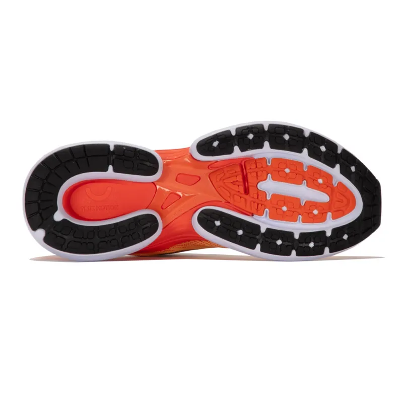 True Motion U-Tech Nevos 3 Mens Road Running Shoes - Radiant Yellow Red Orange Black-1