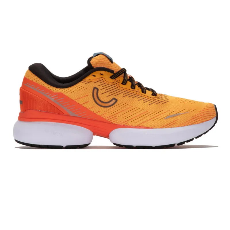 True Motion U-Tech Nevos 3 Mens Road Running Shoes - Radiant Yellow Red Orange Black