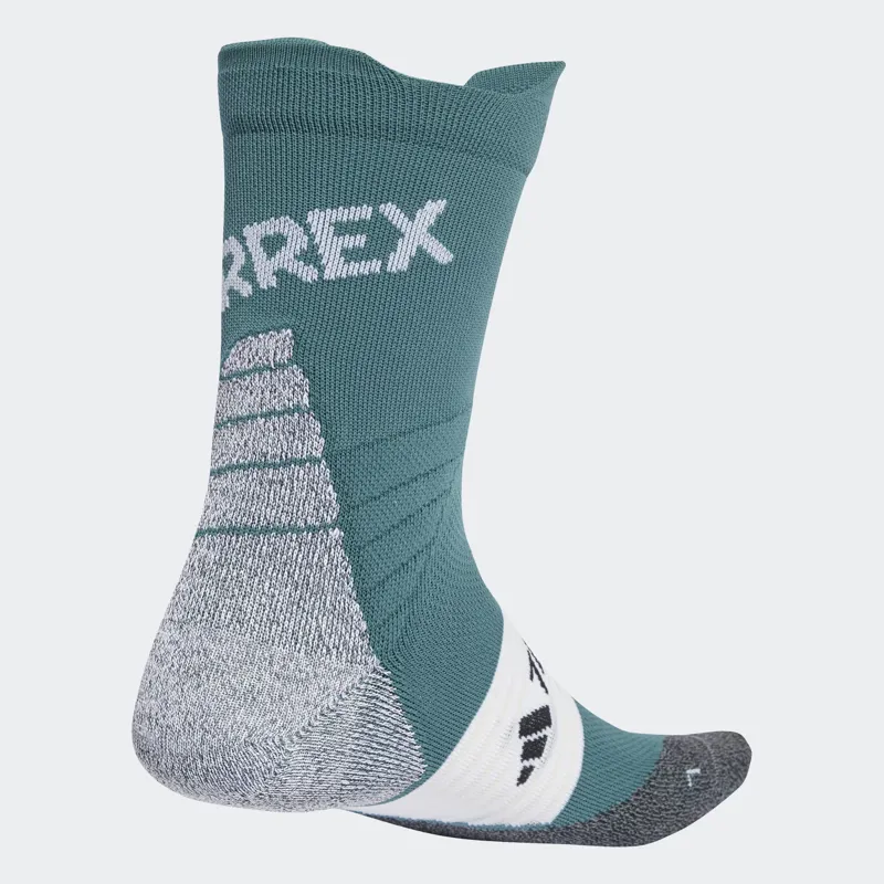 Terrex Xperior Trail Crew Running Sock Green-1