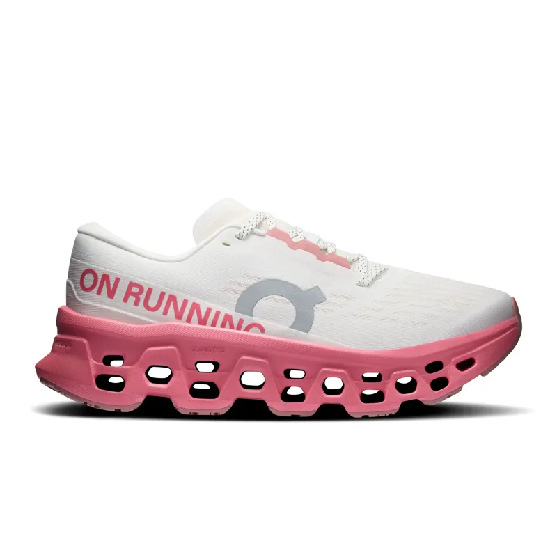 On Cloudmonster 3 Women's Road Running Shoes - Ivory Camellia