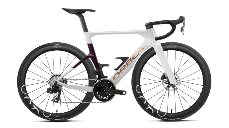 2027 Orbea Orca Aero M21e Ltd Road Bike - Golden Off White Sunset