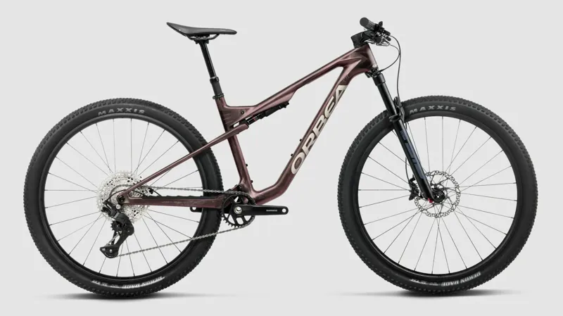 2027 Orbea Oiz M30 Full Suspension Mountain Bike - Burning Ashes C. View Matt Ivory White