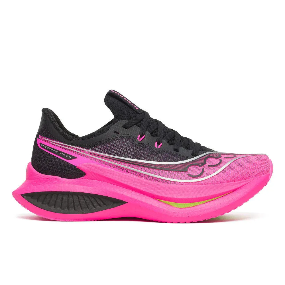 Saucony Endorphin Pro 5 Women's Road Running Shoe - Black Shock 5 UK