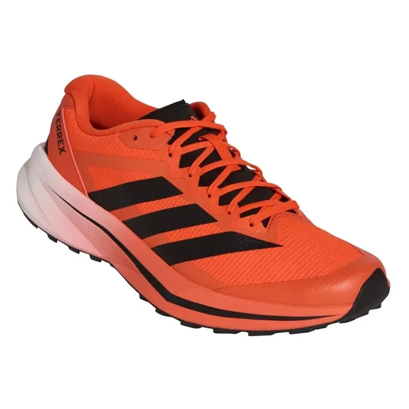 Adidas Terrex Agravic Lite Mens Trail Running Shoes - Orange Black-1