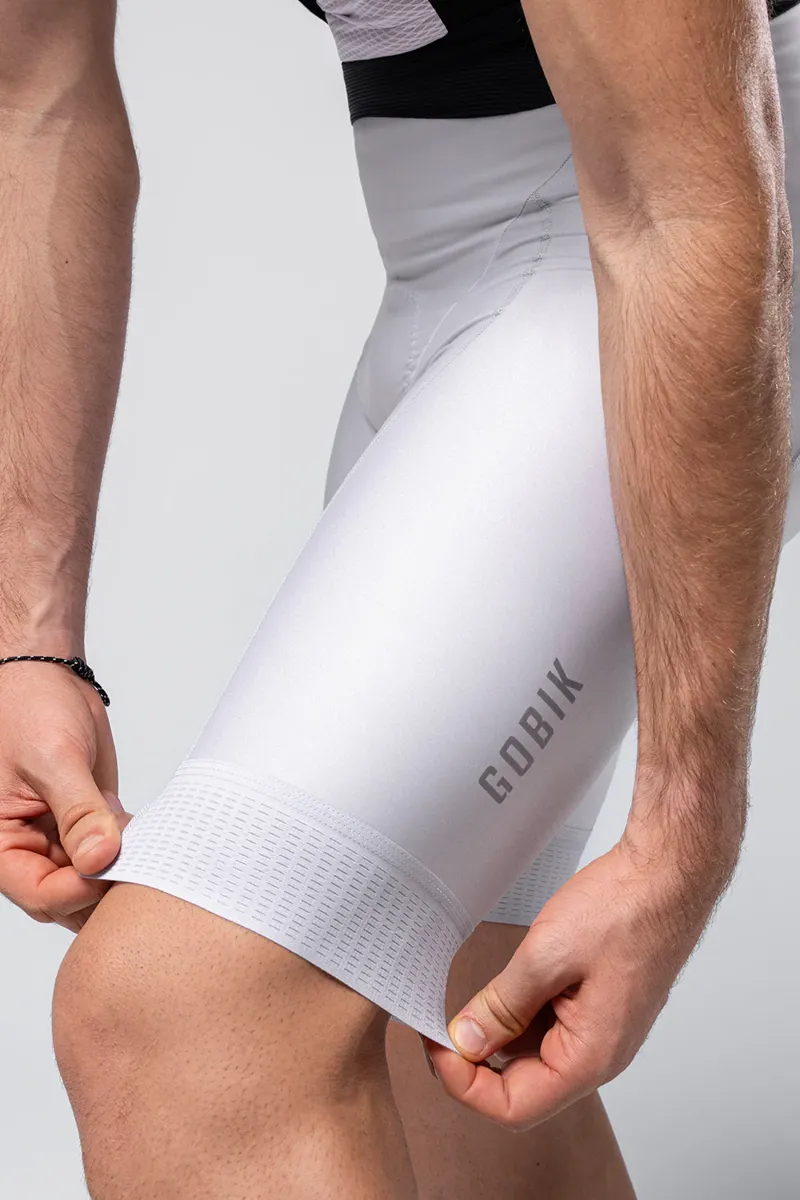 Gobik Absolute Print Bib Shorts - Empire Grey - Large-5