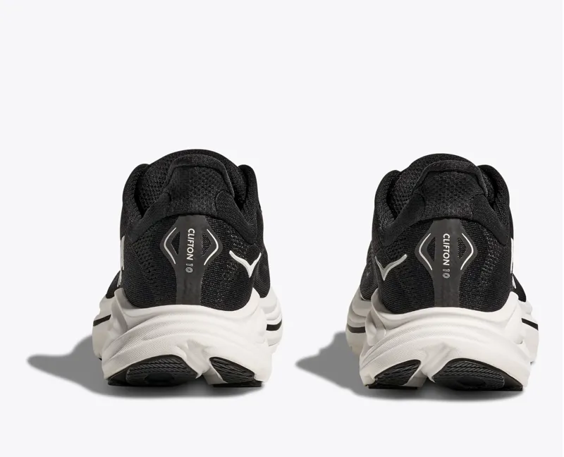 Hoka Clifton 10 Road Running Shoe - Black White-3