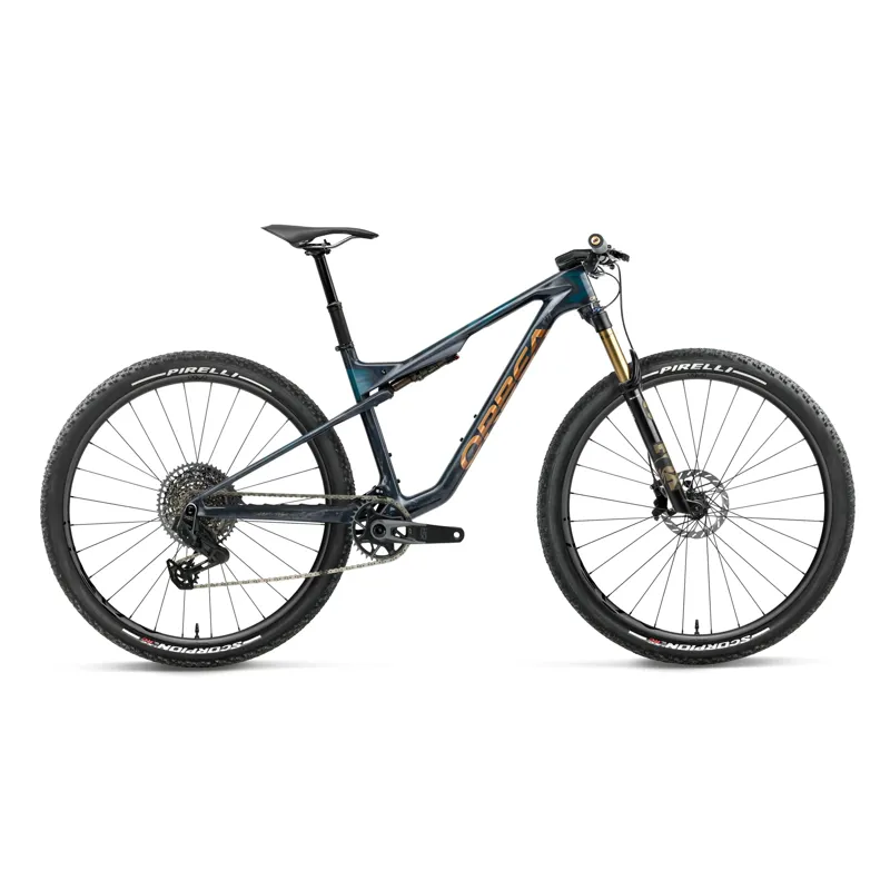 2027 Orbea Oiz M-Team AXS Full Suspension Mountain Bike - Fuel Carbon View Titan Gold
