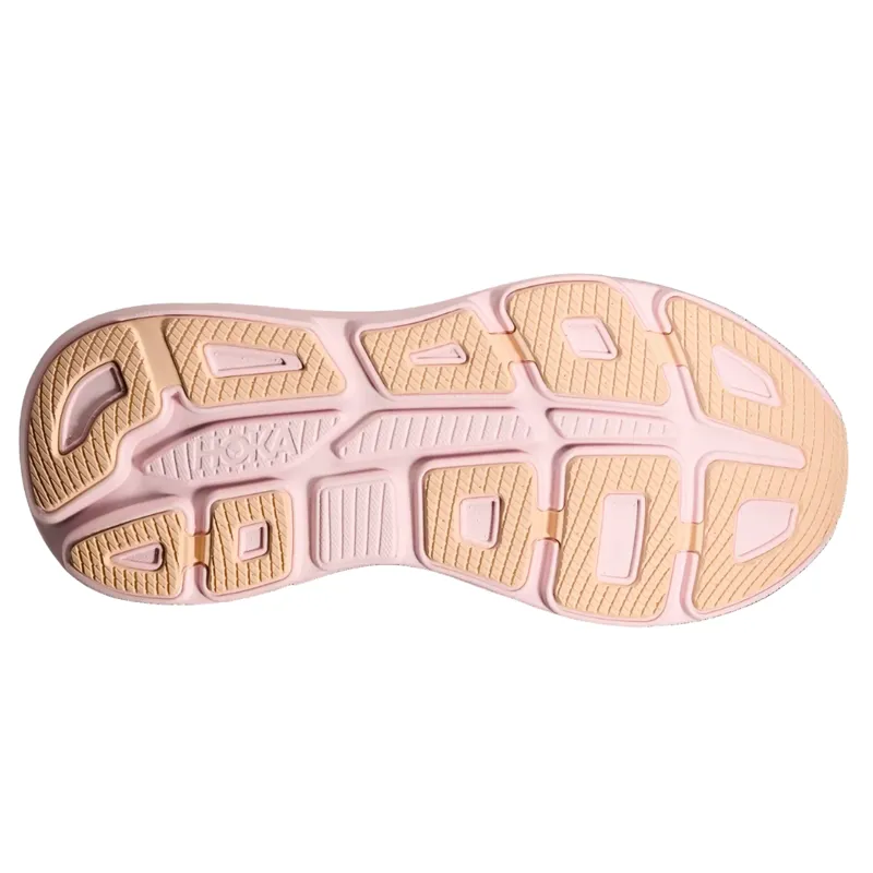 Hoka Bondi 9 Womens Max Cush Road Running Shoe - Lilac Cream Tangerine Glow-1