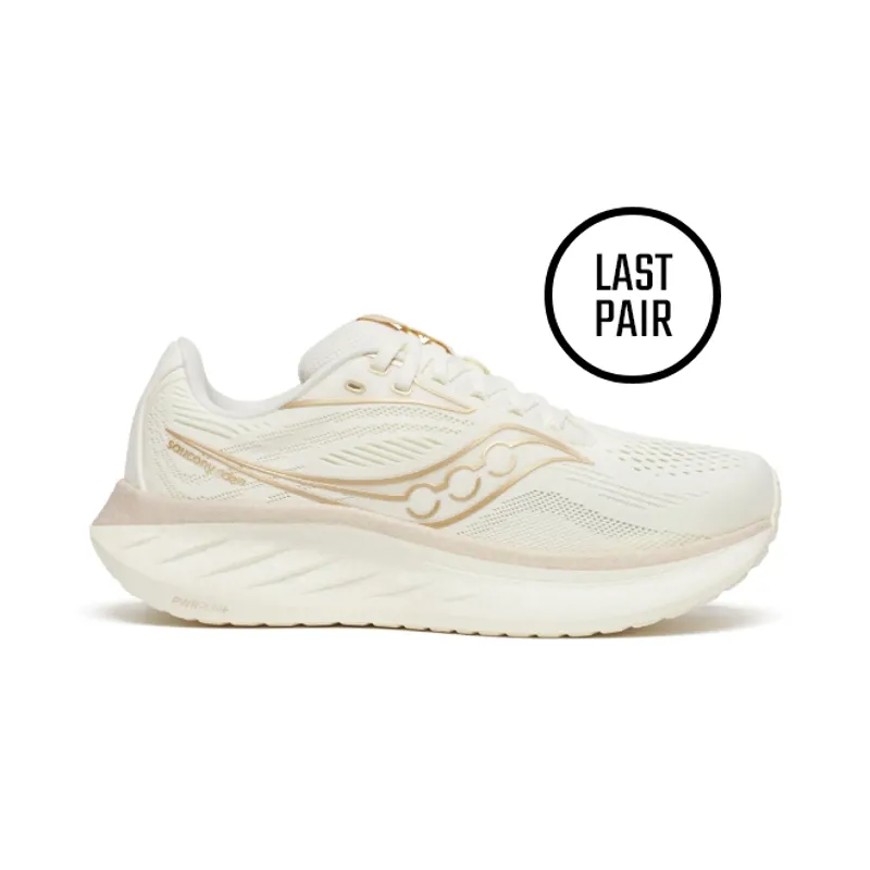 Saucony Ride 18 Womens Road Running Shoes - Vanilla - UK8