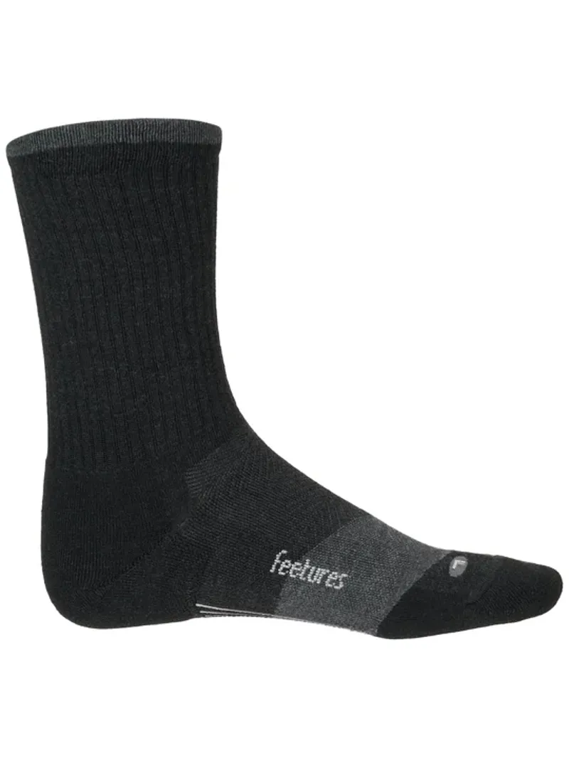 Feetures Trail Max Cushion Mini Crew Socks - Charcoal