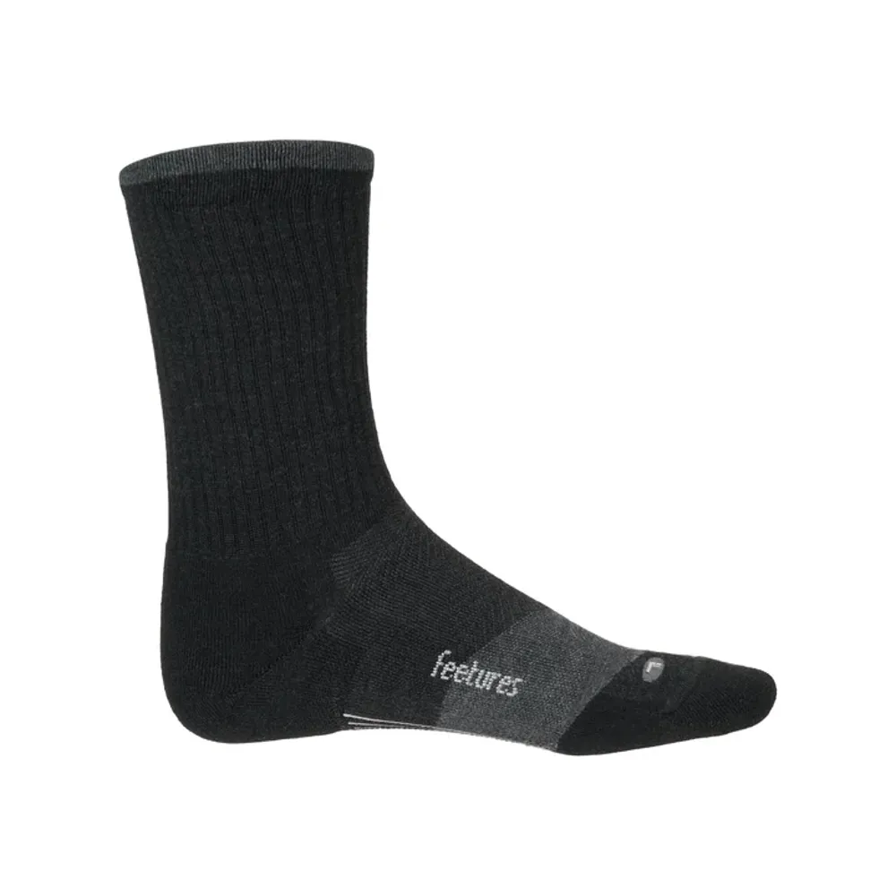 Feetures Trail Max Cushion Mini Crew Socks - Charcoal