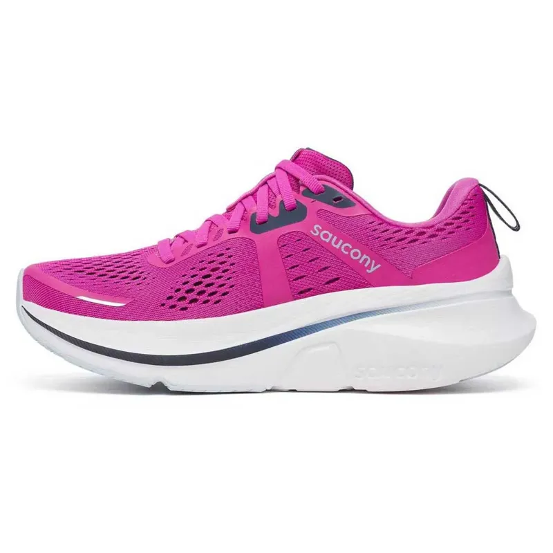 Saucony Guide 18 Womens Support Road Running Shoes - Fuchsia Navy-4