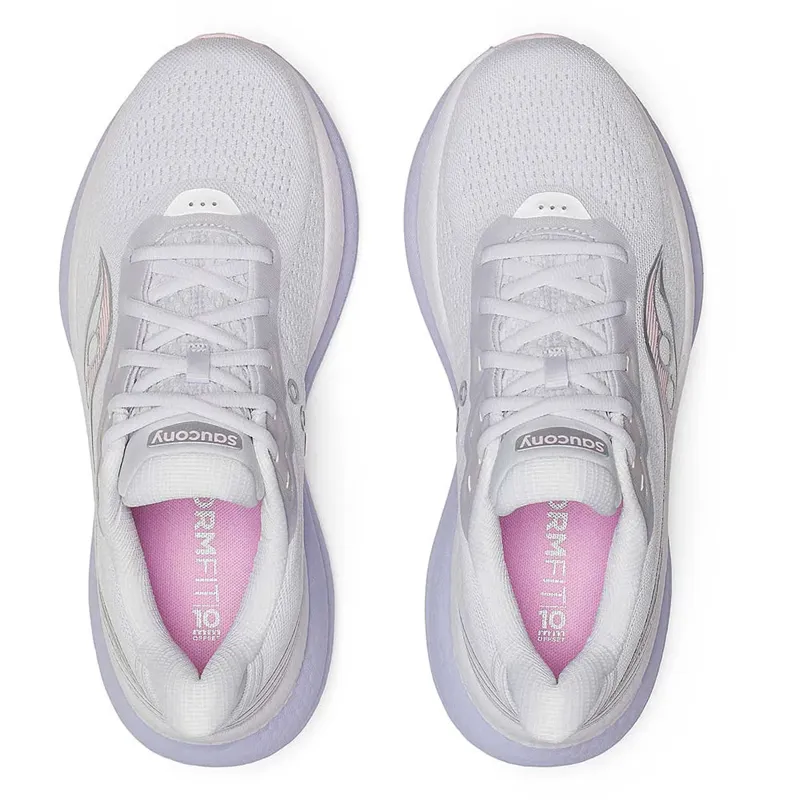 Saucony Triumph 23 Womens Road Running Shoes - Aster Gris-2