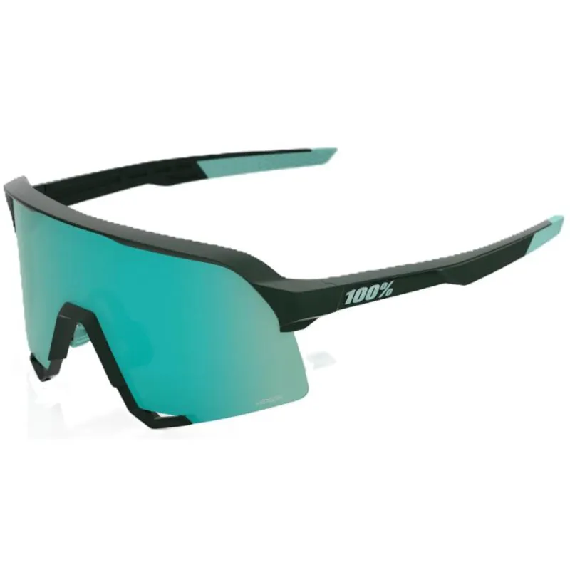 100% S3 Sunglasses - Matte Juniper HiPER Mint Mirror Lens
