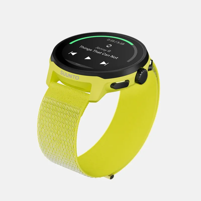 Suunto Run GPS Running Watch Textile Strap - Lime-3